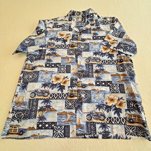 Royal Creations Mens Hawaiian XL‎ Short Sleeve Shirt Made in Hawaii Tropical